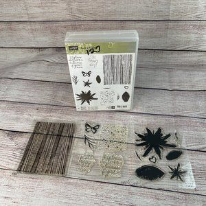 Stampin Up! Retired Build A Bouquet Acrylic Stamp Set - NEW!.